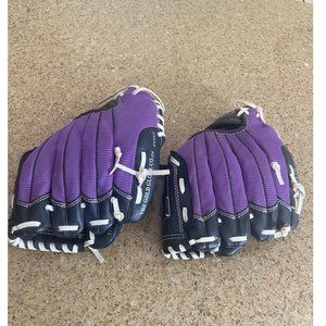 Rawlings Girls Youth 10" Inch Baseball Glove Players Series PL10PUR right hand